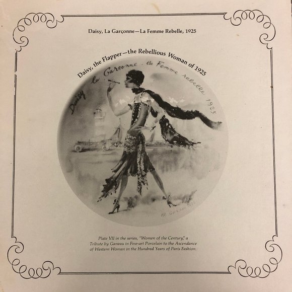 1925 Ganeau's Women of the Century Porcelian COA - Picture 4 of 8